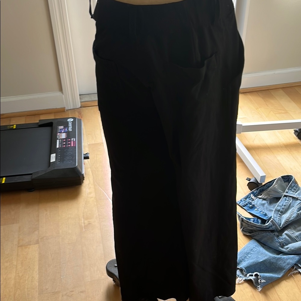 Max Studio Black Midi Cocktail Trousers
